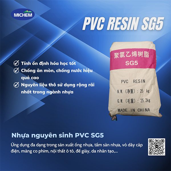 PVC RESIN SG5 - Hoá Chất Michem - Công Ty CP Michem Việt Nam